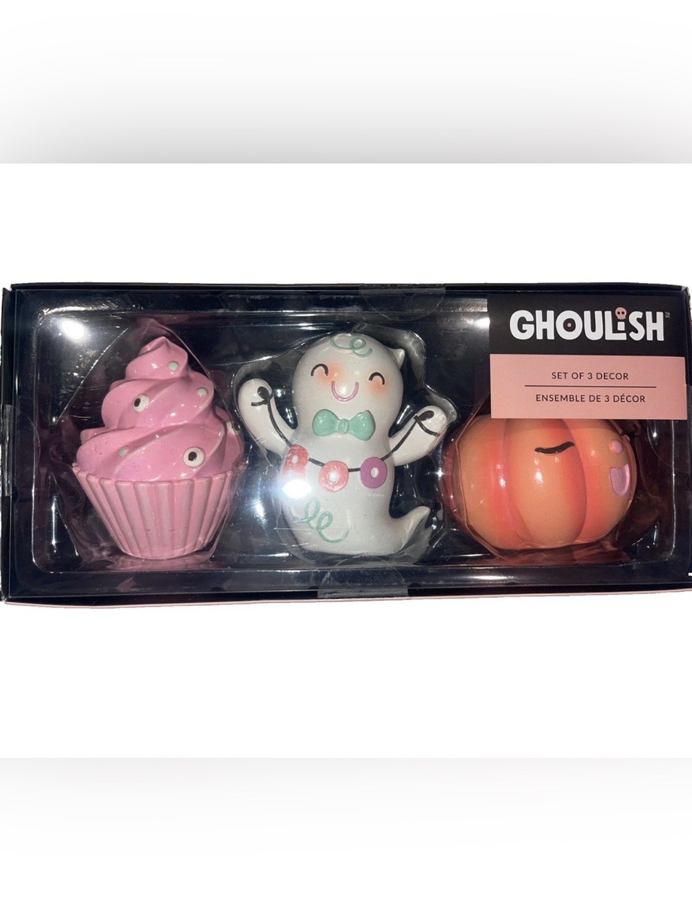 Ghoulish Pink & White Halloween Decor Set - 3pc